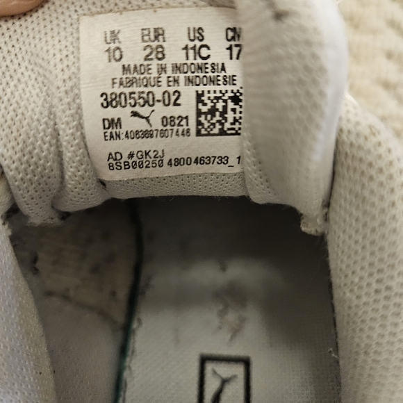 Kids Puma Sneakers, Size US 11C - Picture 3 of 3